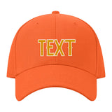 Custom Orange Sky Blue Hat