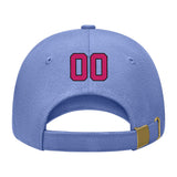 Custom Light Emerald Green Light Pink Hat 21B21713