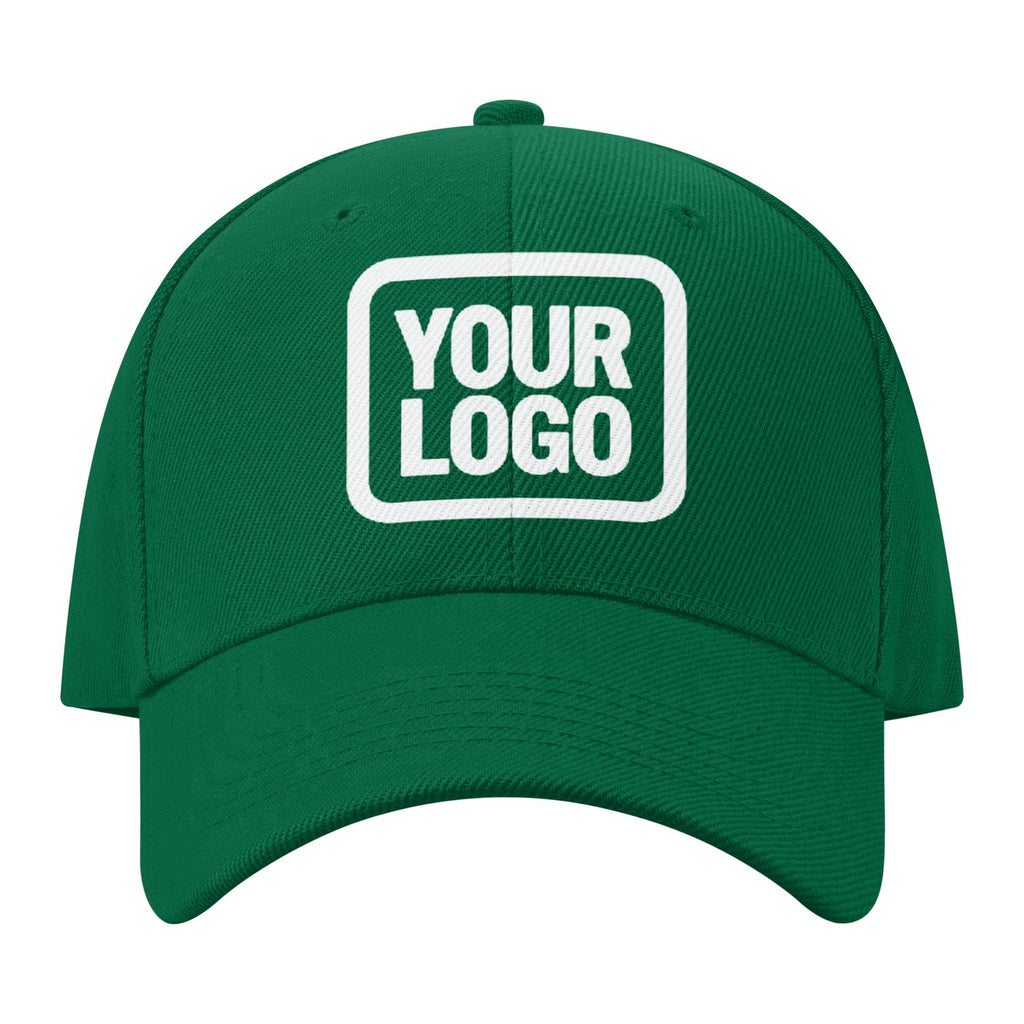 Custom Dark Green Pale Ice Blue Hat 22B118