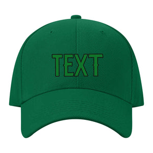 Custom Dark Green Misty Rose Hat 22B21724