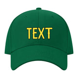 Custom Dark Green Light Coral Red Hat 22B21726