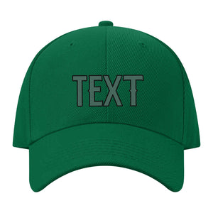 Custom Dark Green Slate Gray Hat 22B21727