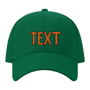 Custom Dark Green Blue Green Hat 22B21728
