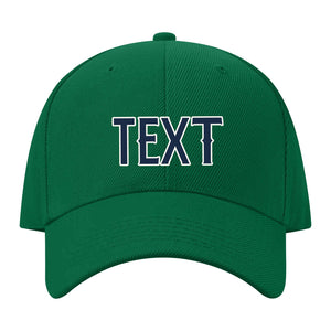 Custom Dark Green Pink Hat 22B21810