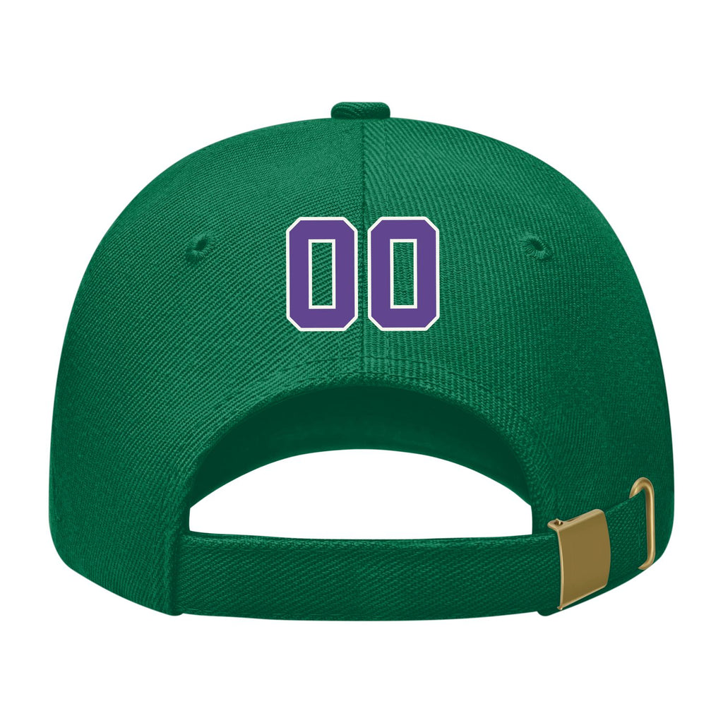 Custom Dark Green Yellow Hat 22B21823