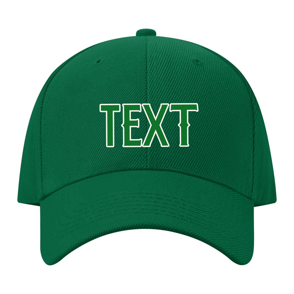 Custom Dark Green Misty Rose Hat 22B21824