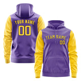 Custom Light Purple Gold Hoodie
