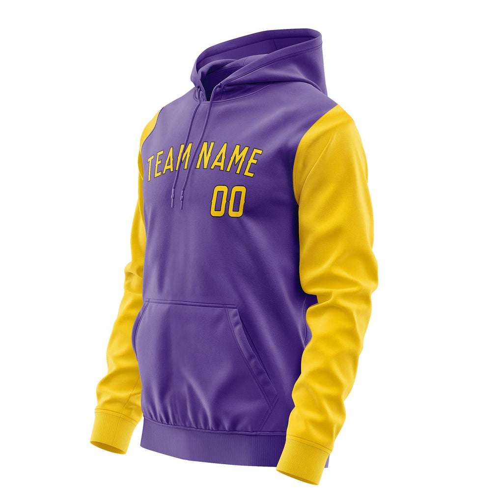 Custom Light Purple Gold Hoodie 2323303023B31730