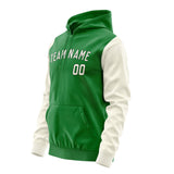 Custom Emerald Green Cream Hoodie 2424030324B31703