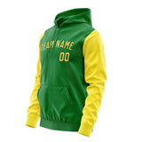 Custom Emerald Green Light Yellow Hoodie 2424262624B31726