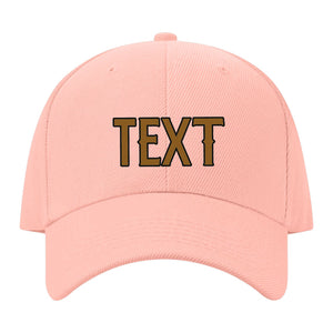 Custom Misty Rose Dark Green Hat 24B21722