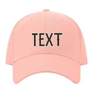 Custom Misty Rose Black Hat 24B21801