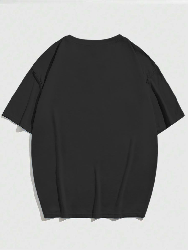 Blue Shirt Women Casual Black Cotton Fabric Featuring White Tie Graphic, Womens Graphic Tshirts, Country Shirts Womens
