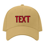 Custom Goldenrod Crimson Red Hat 25B21714