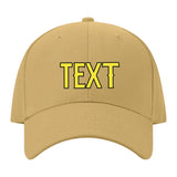 Custom Goldenrod Light Coral Red Hat 25B21726
