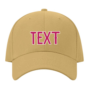 Custom Goldenrod Light Pink Hat 25B21813