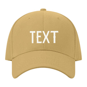Custom Goldenrod Pale Ice Blue Hat 25B21818
