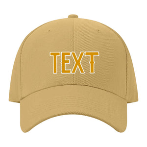 Custom Goldenrod Sky Blue Hat 25B21819