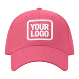 Custom Light Coral Red Pale Ice Blue Hat