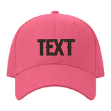 Custom Light Coral Red Black Hat 26B21701