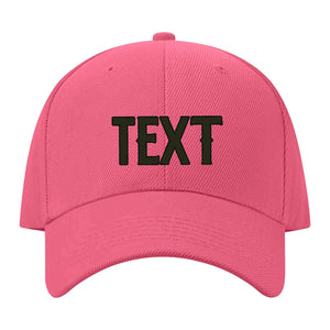 Custom Light Coral Red White Hat 26B21702