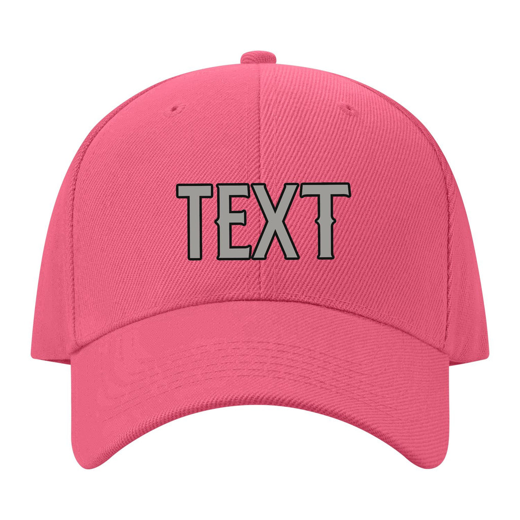 Custom Light Coral Red Light Green Hat 26B21704