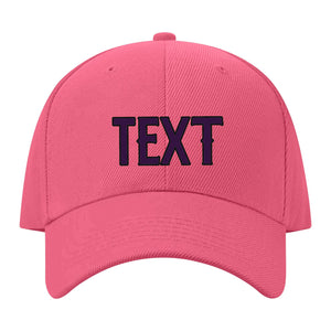 Custom Light Coral Red Gray Hat 26B21707