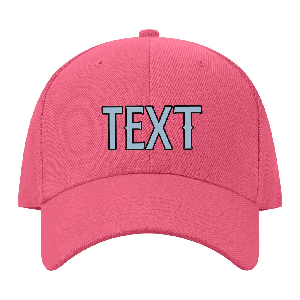 Custom Light Coral Red Dark Grey Hat 26B21708
