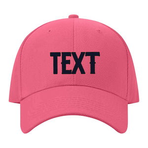 Custom Light Coral Red Pale Peach Hat 26B21711
