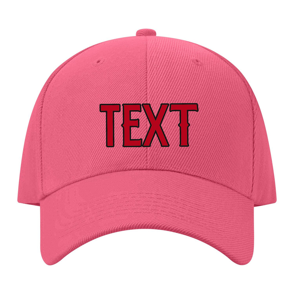 Custom Light Coral Red Crimson Red Hat 26B21714