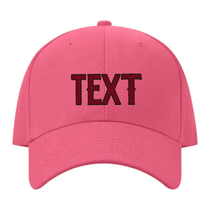 Custom Light Coral Red Khaki Hat 26B21715