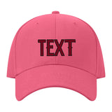 Custom Light Coral Red Khaki Hat
