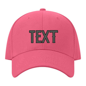 Custom Light Coral Red Orange Hat 26B21720