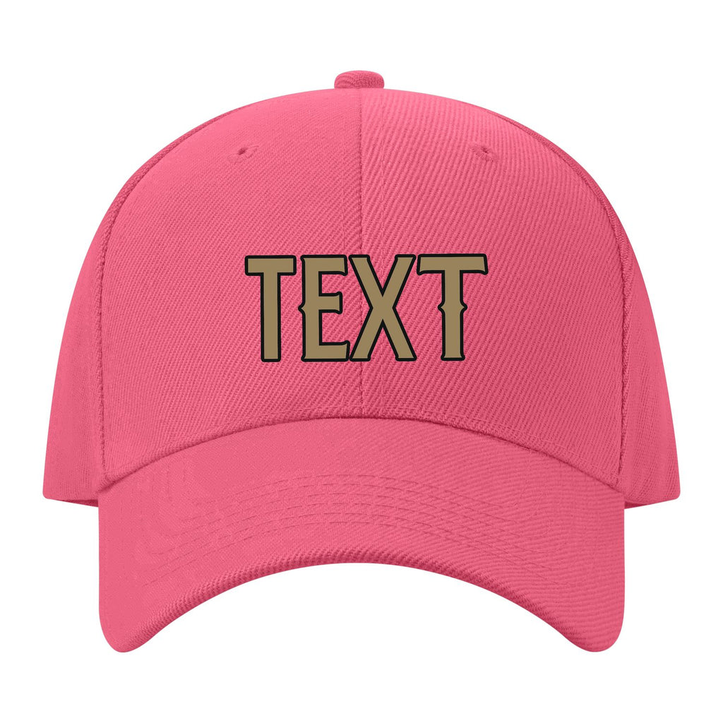 Custom Light Coral Red Goldenrod Hat 26B21725