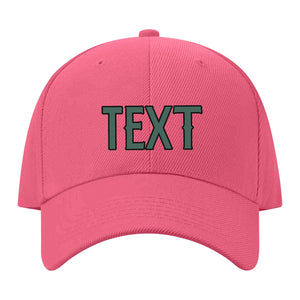 Custom Light Coral Red Slate Gray Hat 26B21727