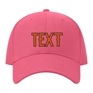 Custom Light Coral Red Blue Green Hat 26B21728