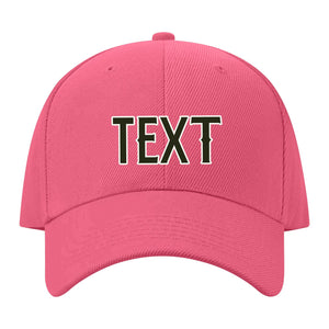 Custom Light Coral Red White Hat 26B21802
