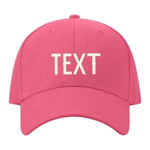 Custom Light Coral Red Light Purple Hat 26B21803