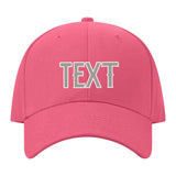 Custom Light Coral Red Light Green Hat