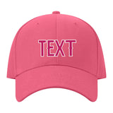 Custom Light Coral Red Light Pink Hat 26B21813
