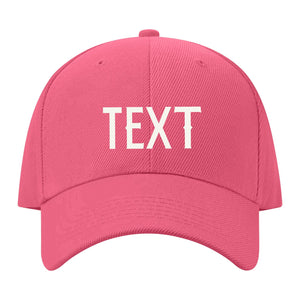 Custom Light Coral Red Pale Ice Blue Hat 26B21818