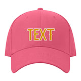 Custom Light Coral Red Sky Blue Hat