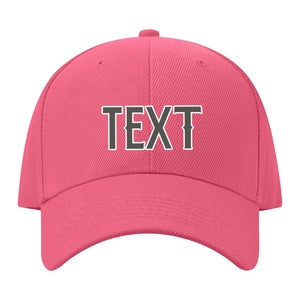 Custom Light Coral Red Orange Hat 26B21820