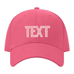 Custom Light Coral Red Light Emerald Green Hat 26B21821