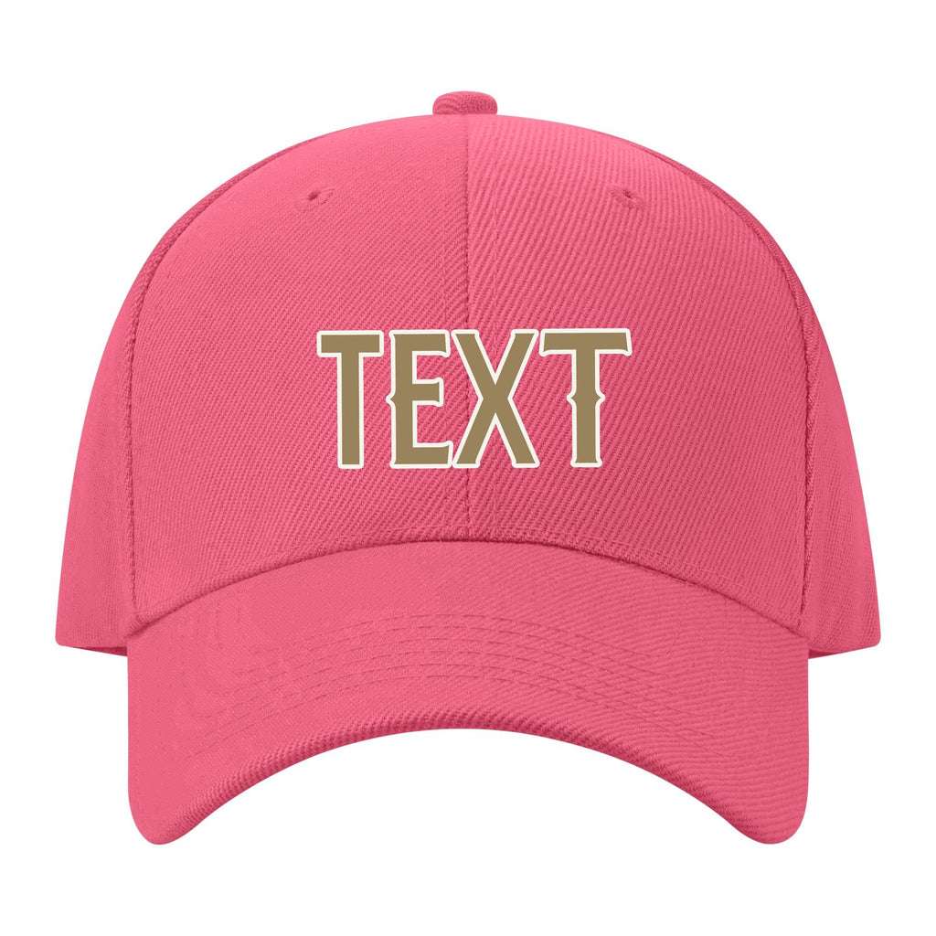 Custom Light Coral Red Goldenrod Hat 26B21825