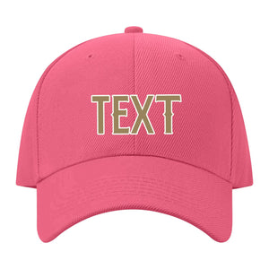 Custom Light Coral Red Goldenrod Hat 26B21825