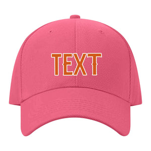Custom Light Coral Red Blue Green Hat 26B21828
