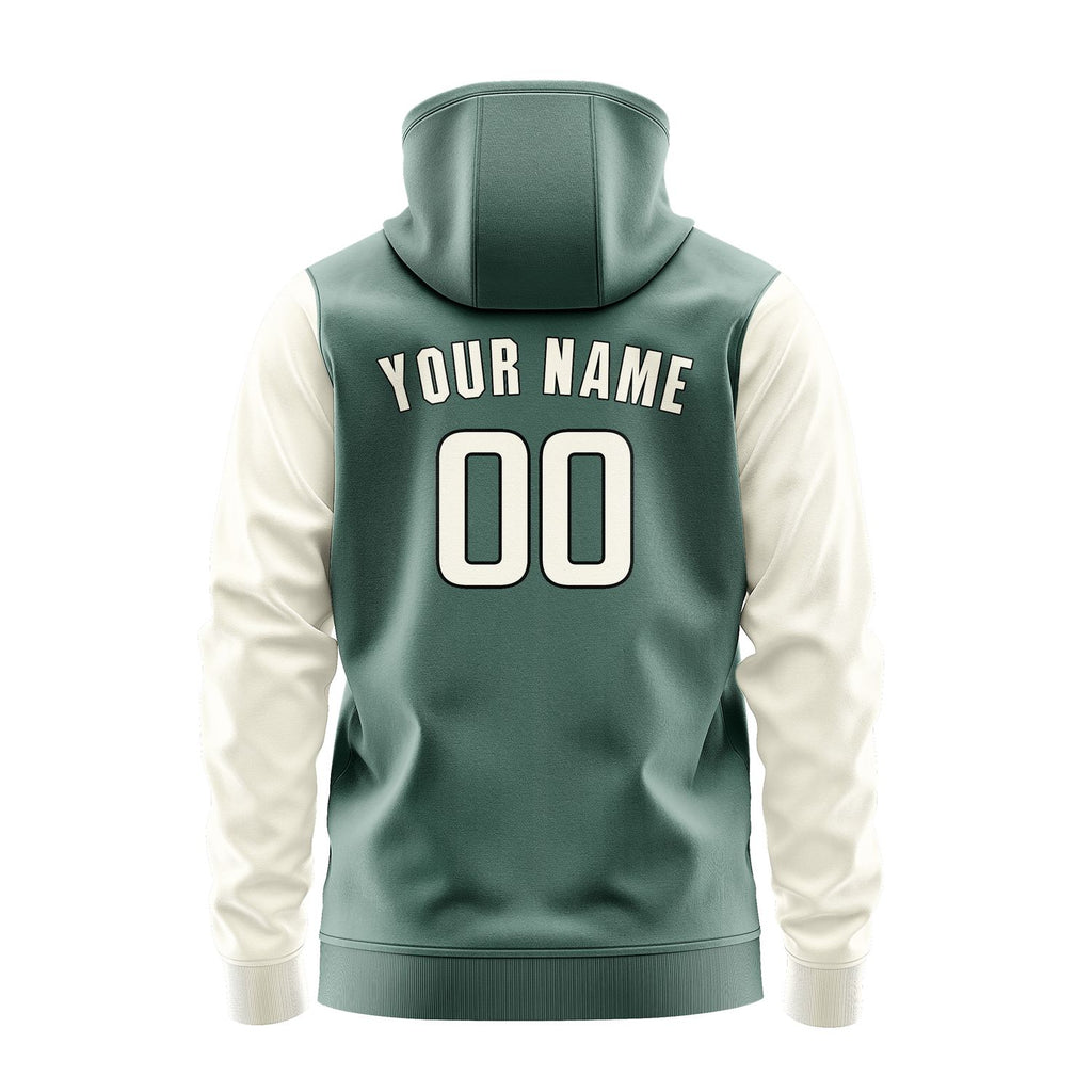 Custom Blue Green Cream Hoodie 2727030327B31703