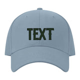 Custom Slate Gray Red Hat