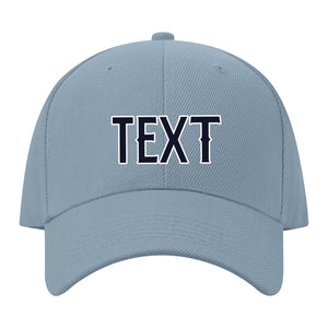 Custom Slate Gray Pale Peach Hat 27B21811